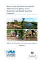 Agriculture, irrigation and poverty reduction in Cambodia: policy narratives and ground realities compared (1/29/2014) 