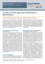 Trends in public agricultural spending in Mozambique (1/30/2014) 