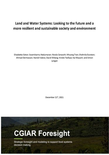 Land and water systems: looking to the future and a more resilient and sustainable society and environment (01/31/2022) 