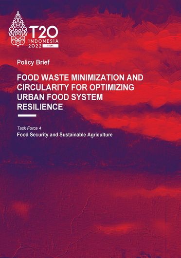 Food waste minimization and circularity for optimizing urban food system resilience (08/29/2022) 