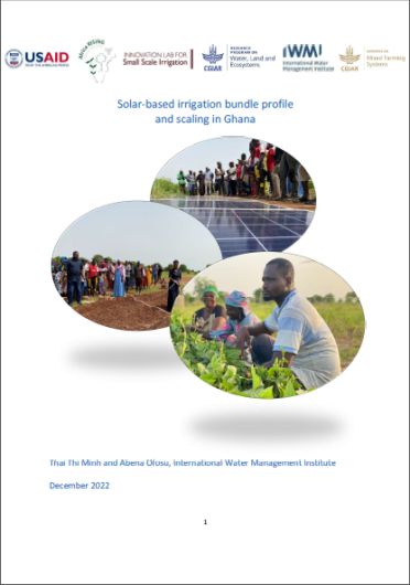 Solar-based irrigation bundle profile and scaling in Ghana (01/31/2023) 