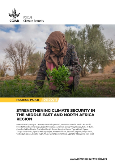 Strengthening climate security in the Middle East and North Africa Region (01/31/2023) 