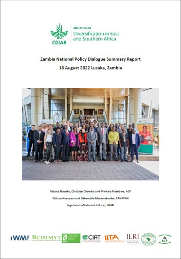 Zambia National Policy Dialogue summary report. Summary report of the National Policy Dialogue, Lusaka, Zambia, 18 August 2022 (02/27/2023) 