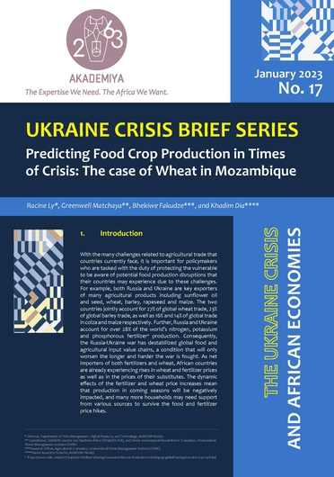 Predicting food crop production in times of crisis: the case of wheat in Mozambique (02/28/2023) 