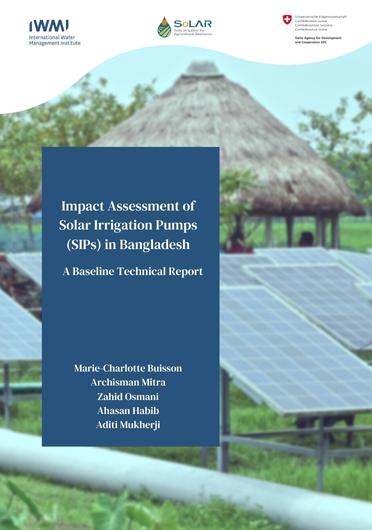 Impact assessment of Solar Irrigation Pumps (SIPs) in Bangladesh: a baseline technical report (03/20/2023) 