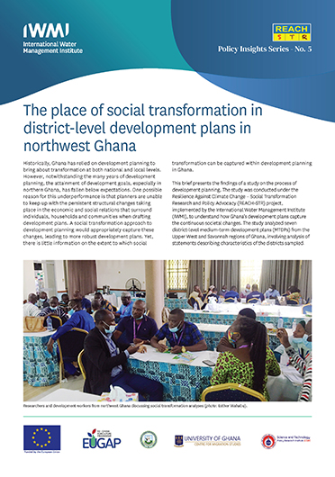 The place of social transformation in district-level development plans in northwest Ghana (06/13/2023) 