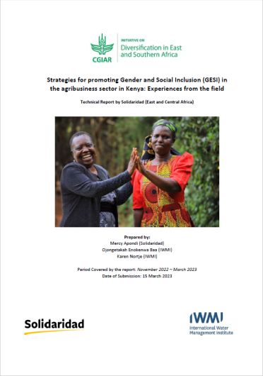 Strategies for promoting Gender and Social Inclusion (GESI) in the agribusiness sector in Kenya: experiences from the field (12/19/2023) 