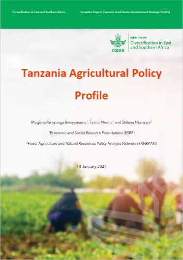 Tanzania agricultural policy profile (03/18/2024) 