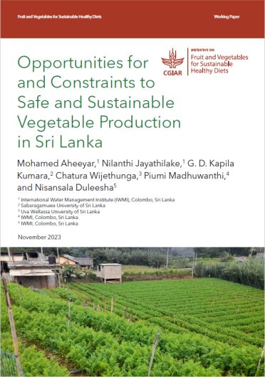Opportunities for and constraints to safe and sustainable vegetable production in Sri Lanka (02/02/2024) 