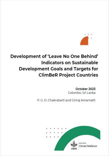 Development of ‘Leave No One Behind’ indicators on Sustainable Development Goals and targets for ClimBeR project countries (02/13/2024) 
