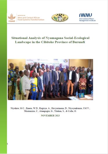 Situational analysis of Nyamagana Social-Ecological Landscape in the Cibitoke Province of Burundi (02/14/2024) 