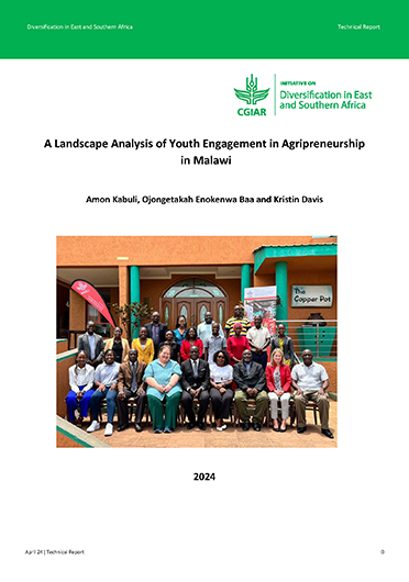 A landscape analysis of youth engagement in agripreneurship in Malawi (05/07/2024) 