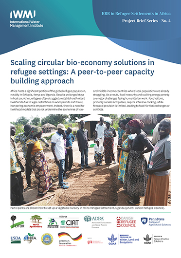 Scaling circular bio-economy solutions in refugee settings: a peer-to-peer capacity building approach (04/30/2024) 