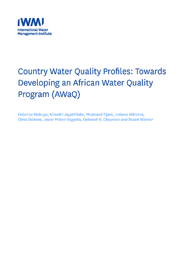 Country water quality profiles: towards developing an African Water Quality Program (AWaQ) (05/29/2024) 